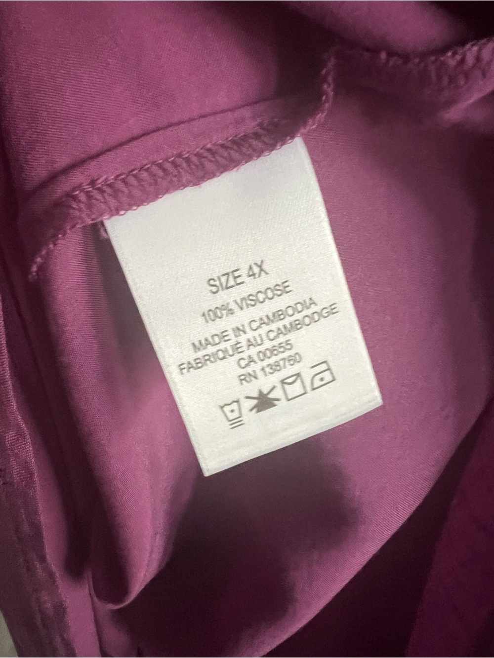 Pennington’s 4x purple tunic blouse - Picture 7 of 7